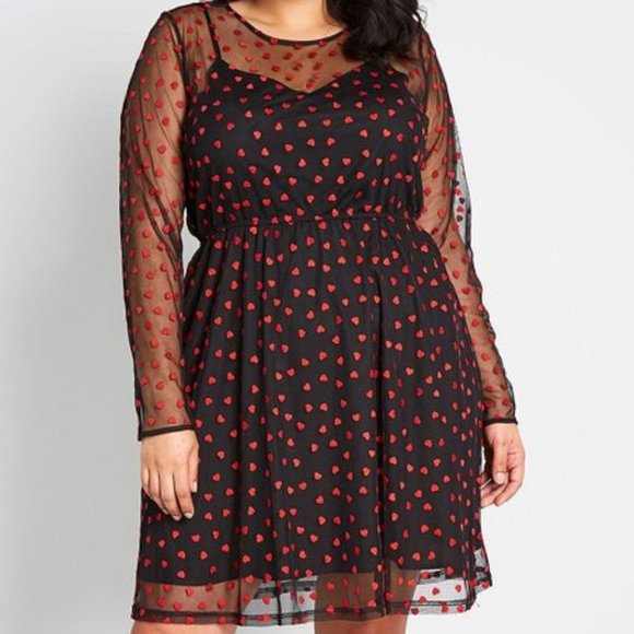 Modcloth Dresses & Skirts - NWT Modcloth Size 3x Mesh Heart Dress